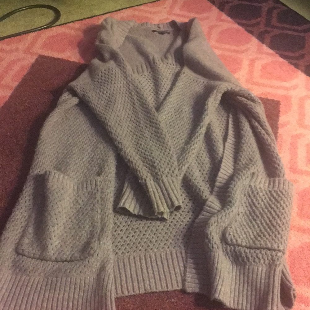 Mauve cardigan  with pockets